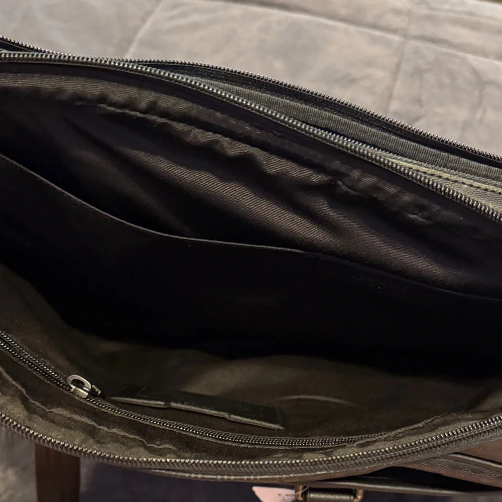 Coach Black Patterned Men's Briefcase
